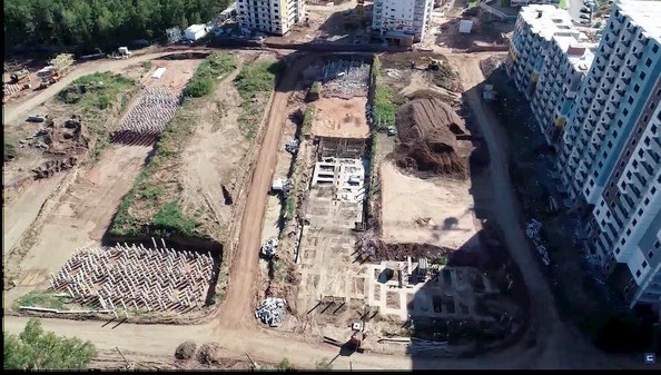 Ход строительства Ход строительства сентябрь 2019, фундаменты дома 2 и 3