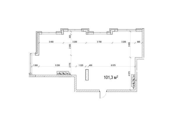 Планировка трёхкомнатной квартиры 101,3 кв.м