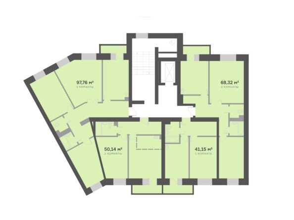 Типовой план этажа 9 подъезд