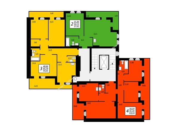 Блок 2, секция 2, 9 этаж