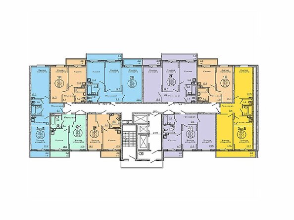 План типового этажа 2 секции