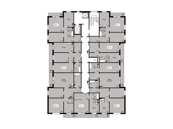 План 6-9 этажа
