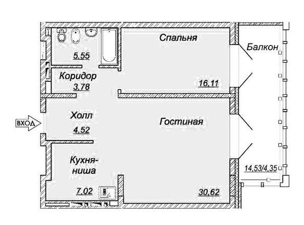 
   Продам 2-комнатную, 72 м², Ладо Кецховели ул, 34

. Фото 4.