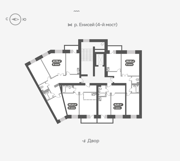 
   Продам 1-комнатную, 41.2 м², Академгородок ул, 80

. Фото 21.