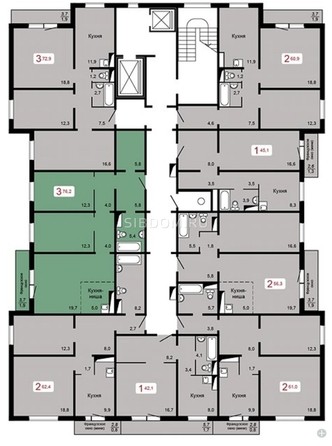
   Продам 1-комнатную, 49.3 м², Мичурино, дом 2 строение 4

. Фото 12.