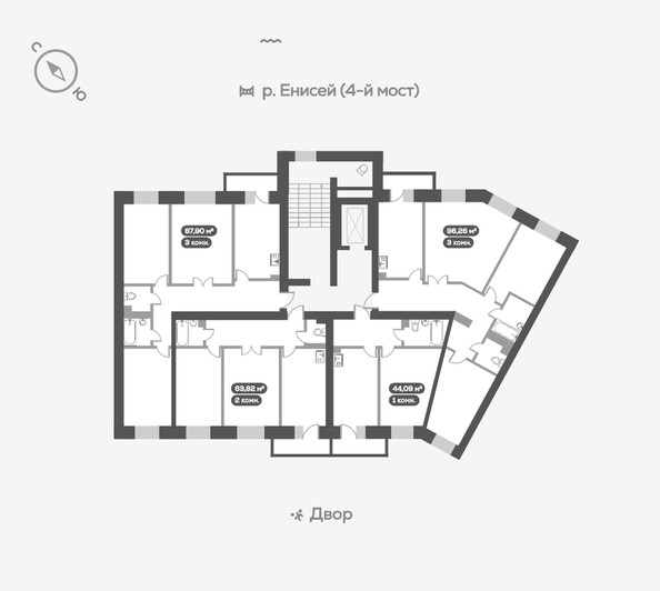 
   Продам 1-комнатную, 44.09 м², Академгородок, дом 7

. Фото 18.