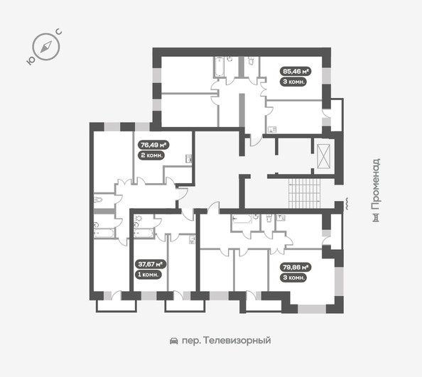 
   Продам 1-комнатную, 37.67 м², Сити-квартал Октябрьский, дом 1

. Фото 17.