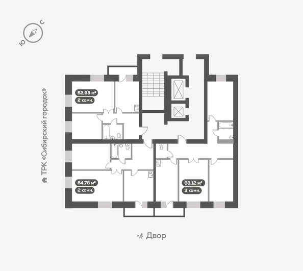 
   Продам 2-комнатную, 64.78 м², Сити-квартал Октябрьский, дом 1

. Фото 17.