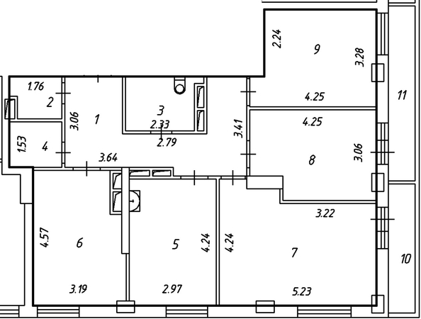 
   Продам 4-комнатную, 93.5 м², Партизана Железняка ул, 4

. Фото 1.