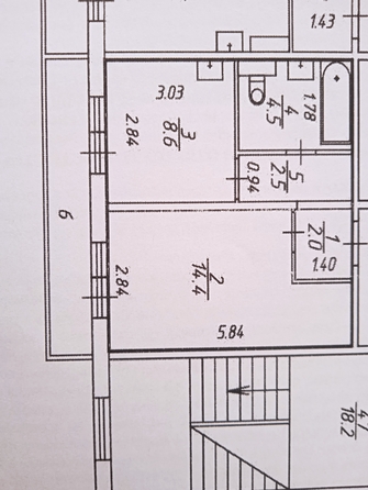 
   Продам 1-комнатную, 32 м², 60 лет Октября ул, 80а

. Фото 2.