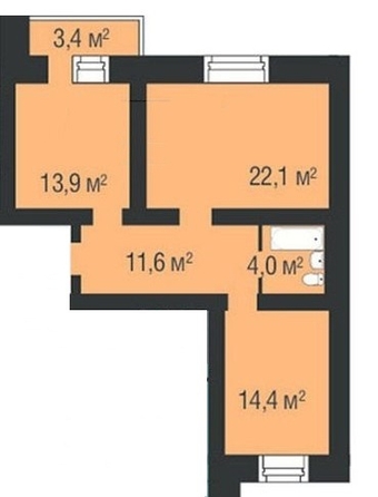 
  Сдам в аренду 3-комнатную квартиру, 70 м², Красноярск

. Фото 14.