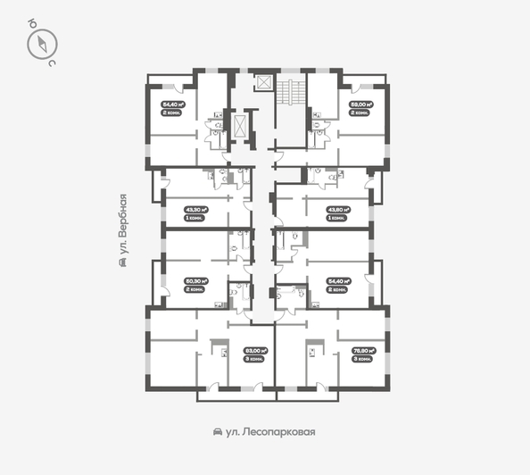 
   Продам 1-комнатную, 43.8 м², Белый квартал на Свободном, дом 3

. Фото 18.