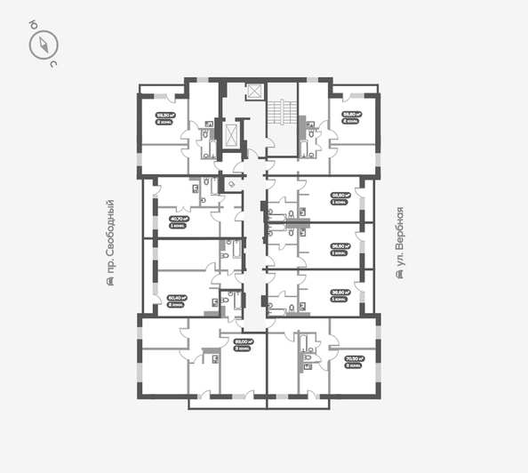 
   Продам 3-комнатную, 83.3 м², Вербная ул, 5

. Фото 18.