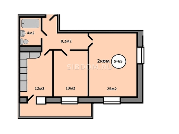 
   Продам 2-комнатную, 65 м², Караульная ул, 39/3

. Фото 14.