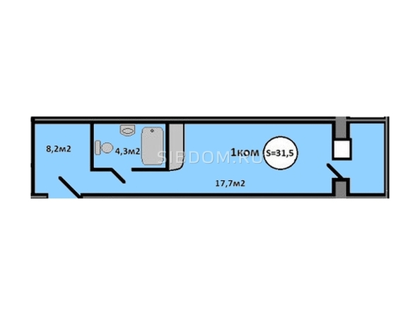 
   Продам 1-комнатную, 31.5 м², Караульная ул, 39Б

. Фото 1.