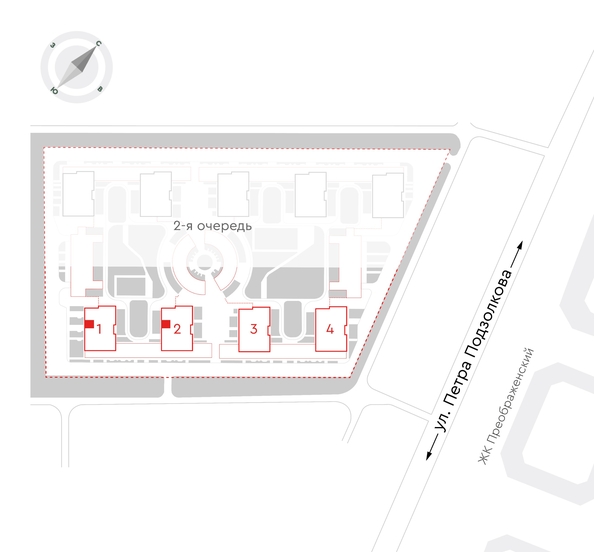 
   Продам 2-комнатную, 44.2 м², Чижи, 1 очередь

. Фото 2.