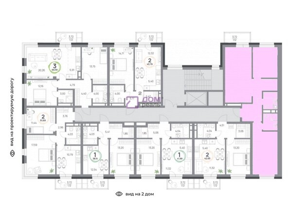 
   Продам 3-комнатную, 73.7 м², Юдинский, дом 1.3

. Фото 10.