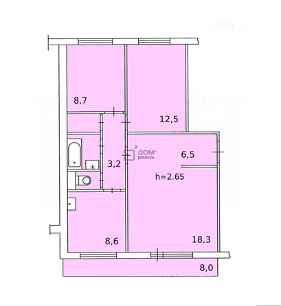 
   Продам 3-комнатную, 66 м², Ады Лебедевой ул, 31/38

. Фото 32.