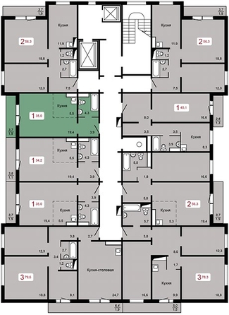 
   Продам 1-комнатную, 35 м², 60 лет Октября ул, 90 ст6

. Фото 1.