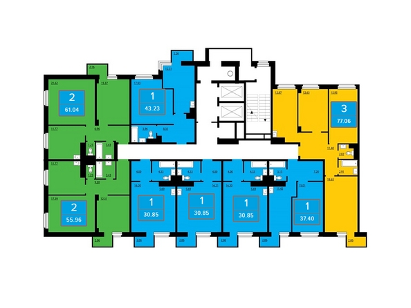 
   Продам 3-комнатную, 77.06 м², Петра Подзолкова ул, 24

. Фото 1.