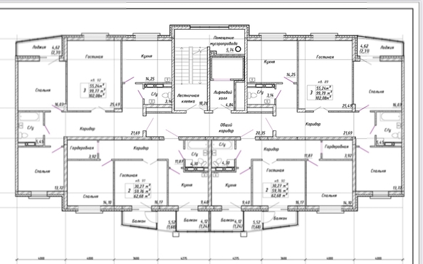 
   Продам 3-комнатную, 102.08 м², Петра Подзолкова ул, 6

. Фото 1.