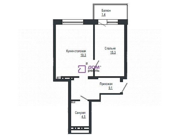 
   Продам 2-комнатную, 49.5 м², Мичуринские аллеи, дом 2

. Фото 1.