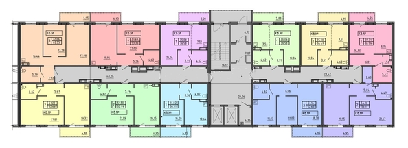 
   Продам 2-комнатную, 52.65 м², Соколовская ул, 20в

. Фото 17.