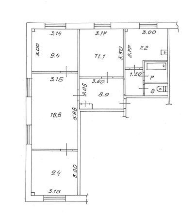 
   Продам 4-комнатную, 66 м², Алеши Тимошенкова (Механизатор снт) ул, 68

. Фото 2.