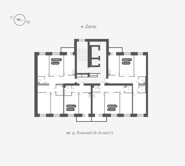 
   Продам 2-комнатную, 64.7 м², Академгородок ул, 78

. Фото 18.