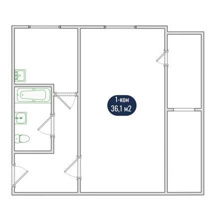 
   Продам 1-комнатную, 36.1 м², Коммунальная ул, 24

. Фото 8.