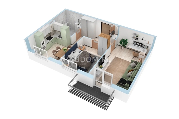 
  Продается 2-комн. квартира, 53.17 м², Соколовская ул, д. 20
. Фото 2.