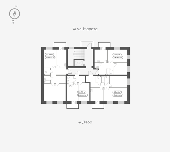 
   Продам 3-комнатную, 83.3 м², Ладо Кецховели ул, 27

. Фото 4.