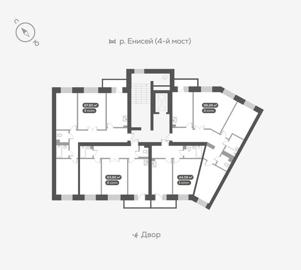 
   Продам 1-комнатную, 44.9 м², Академгородок ул, 80

. Фото 5.