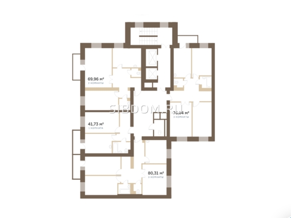 
  Продается 3-комн. квартира, 77.64 м², ЖК Сити-квартал Светлогорский, дом 5
. Фото 13.