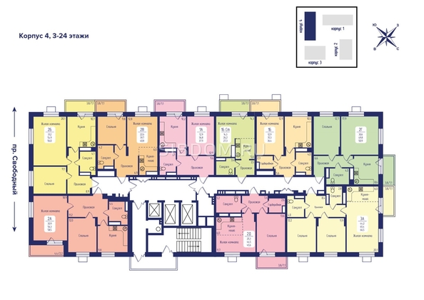 
  Продается 2-комн. квартира, 58.5 м², ЖК Univers (Универс), 2 квартал
. Фото 12.