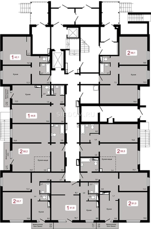 
  Продается 2-комн. квартира, 55.3 м², ЖК Мичурино, дом 2 строение 6
. Фото 4.