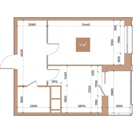 
  Продается 1-комн. квартира, 43 м², ЖК Небо над Енисеем, корпус 2
. Фото 2.