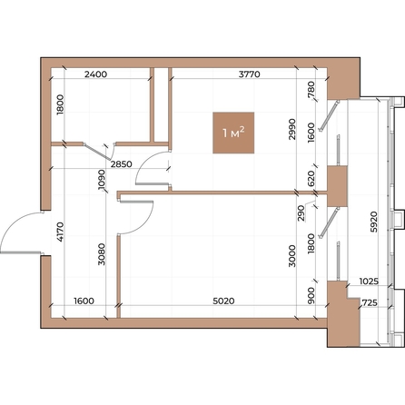 
  Продается 1-комн. квартира, 39.3 м², ЖК Небо над Енисеем
. Фото 3.