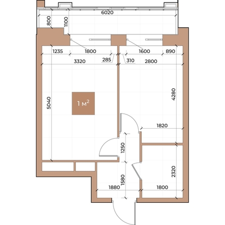 
  Продается 1-комн. квартира, 37.3 м², ЖК Небо над Енисеем
. Фото 3.