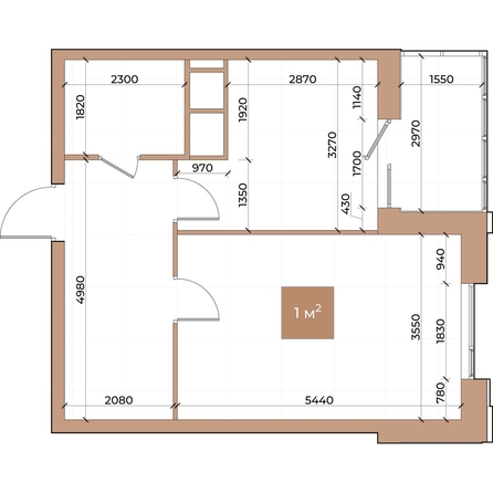 
  Продается 1-комн. квартира, 45.7 м², ЖК Небо над Енисеем
. Фото 2.