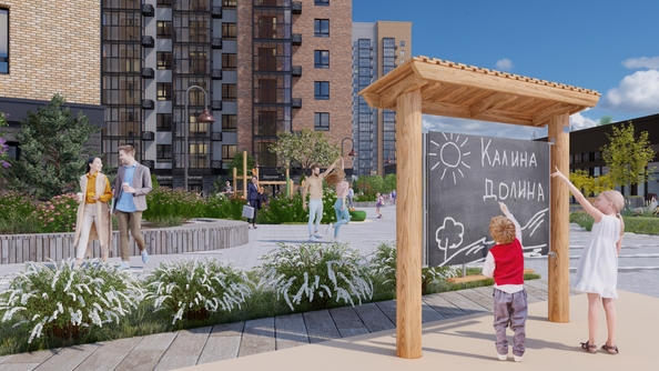 
  Продается 3-комн. квартира, 55.3 м², ЖК Калина Долина, дом 1
. Фото 14.