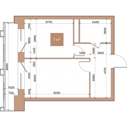 
  Продается 1-комн. квартира, 39.5 м², ЖК Небо над Енисеем
. Фото 3.