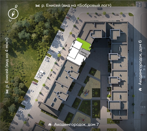
  Продается 2-комн. квартира, 65.7 м², ЖК Академгородок, дом 8
. Фото 1.