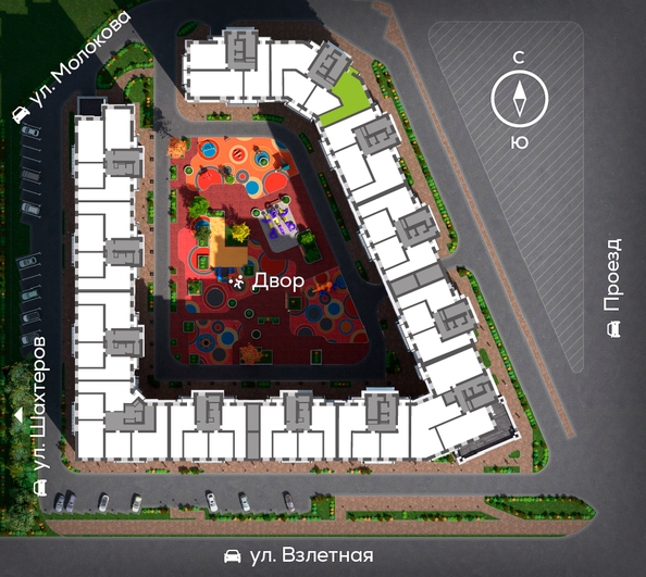
  Продается 3-комн. квартира, 83.16 м², ЖК Сити-квартал на Взлетной, дом 1
. Фото 1.