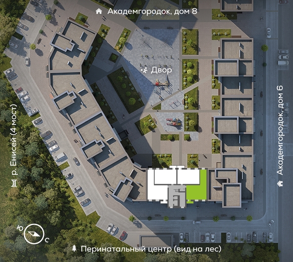 
  Продается 3-комн. квартира, 86.2 м², ЖК Академгородок, дом 7
. Фото 1.
