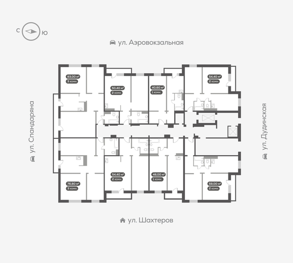 
  Продается 3-комн. квартира, 83.3 м², ЖК Белый квартал на Спандаряна, 2
. Фото 5.