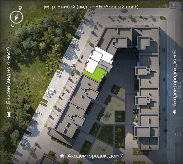 
  Продается 3-комн. квартира, 85.4 м², ЖК Академгородок, дом 8
. Фото 1.