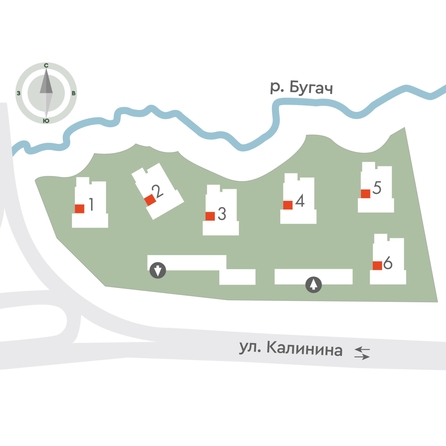 
  Продается 2-комн. квартира, 36.8 м², ЖК Калина Долина, дом 2
. Фото 2.