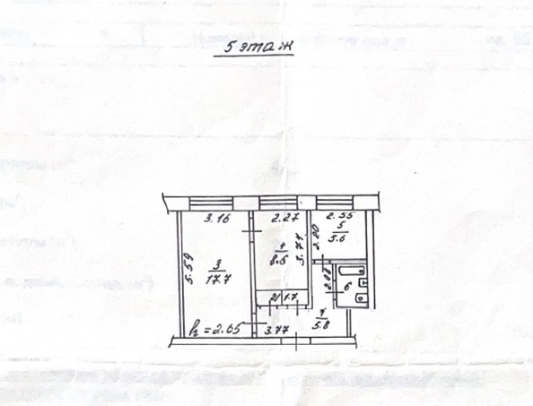 
  Продается 2-комн. квартира, 42.2 м², Свободный пр-кт, д. 57
. Фото 13.