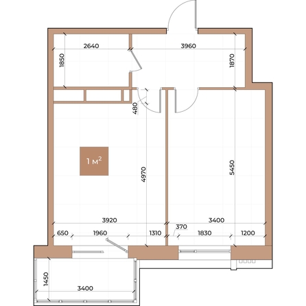 
  Продается 1-комн. квартира, 51.2 м², ЖК Небо над Енисеем
. Фото 3.